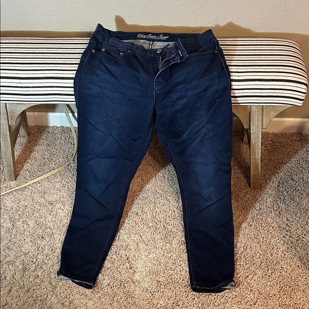 Tru Luxe Jeans Women's Deep Blue Skinny Jeans